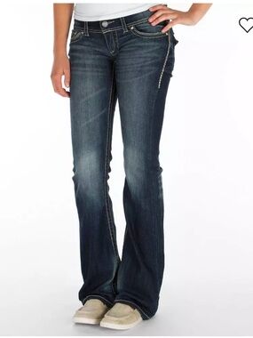 Daytrip Leo Bootcut Dark Indigo Super Low Rise Jeans size 29